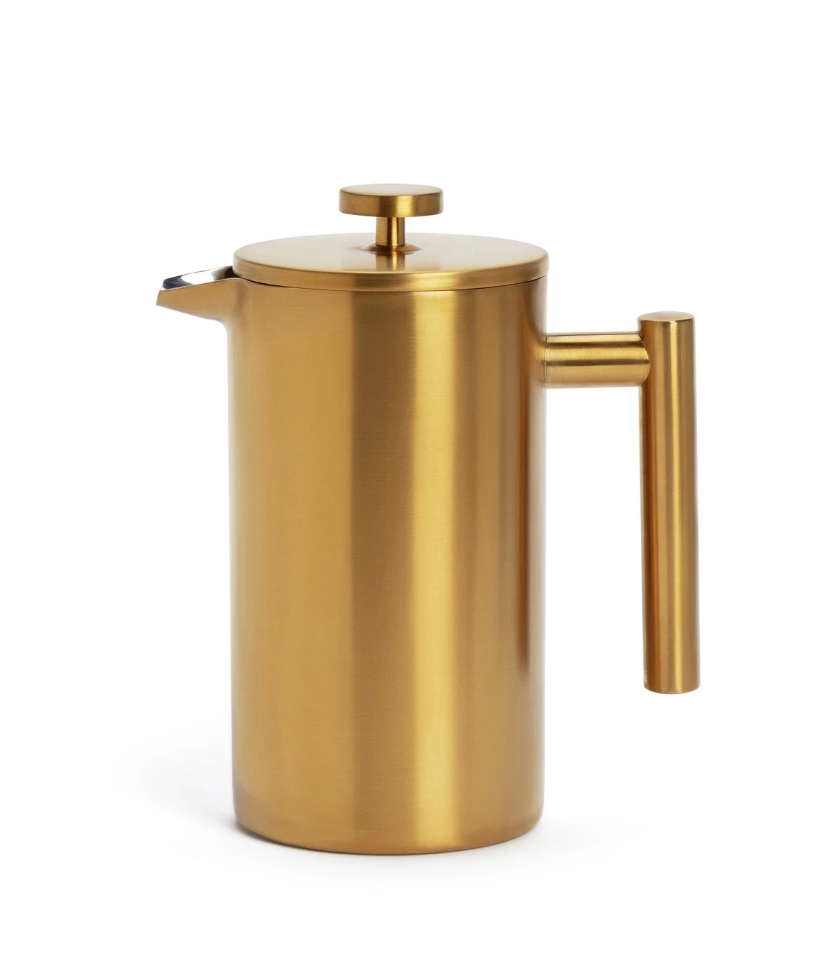 Habitat Double Walled 8 Cup Cafetiere - Gold