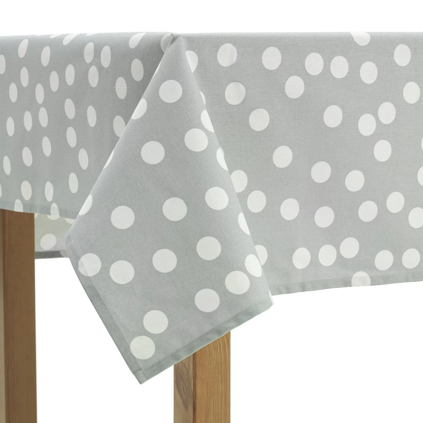 Habitat Spot Wipe Clean Tablecloth - Grey And White