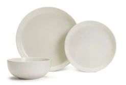 Habitat 12 Piece Stoneware Dinner Set - White