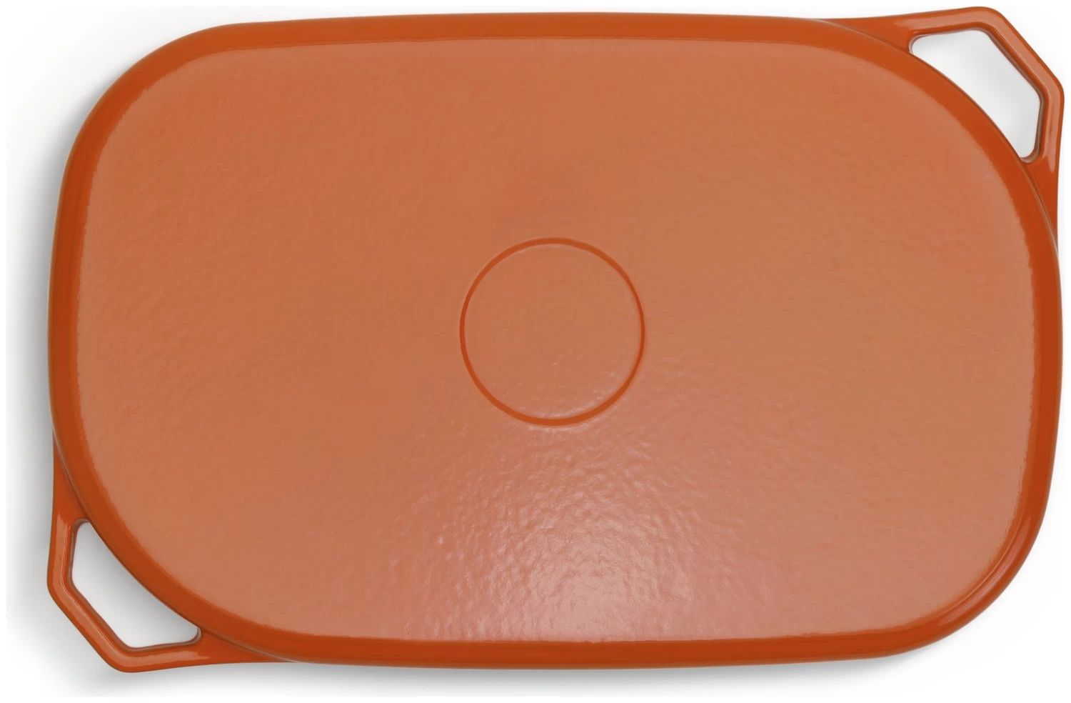 Habitat Large Cast Iron Grill Pan - Orange - Image 3