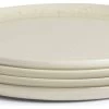 Habitat Evora 4 Piece Stoneware Side Plates - Natural