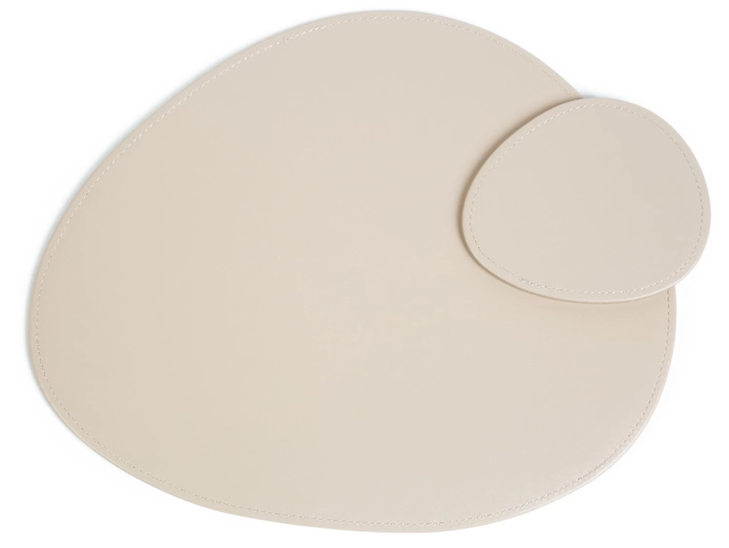 Habitat Set Of 4 Faux Leather Pebble Placemats And Coasters - Image 3